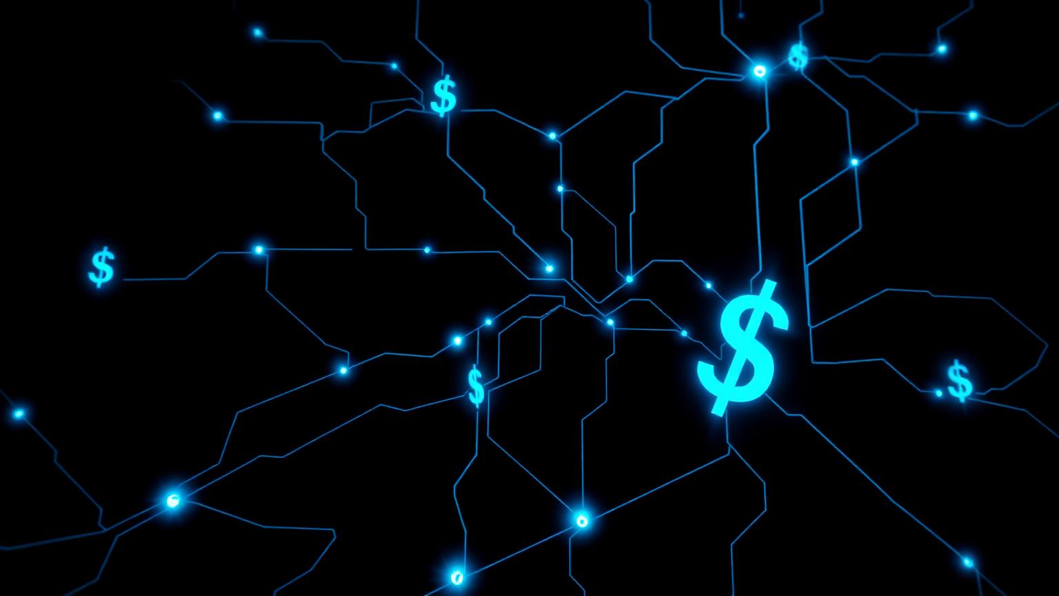 Penetration testing cost analysis 2026 with glowing blue dollar signs over network topology